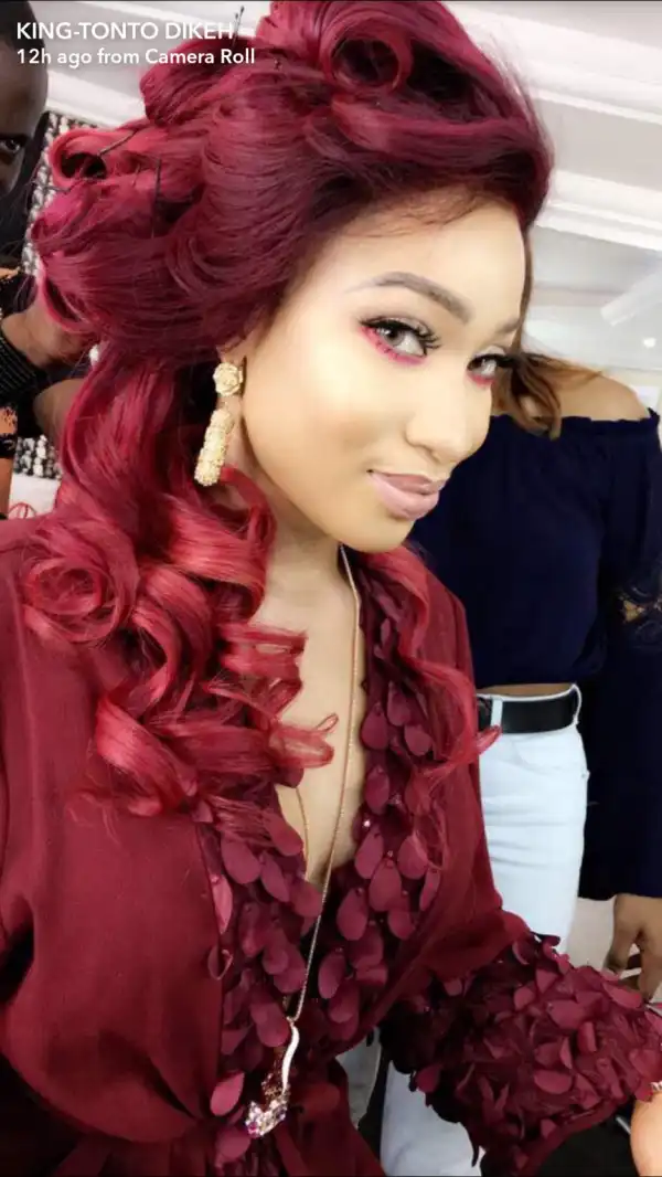 Actress Tonto Dikeh Wows In Blonde Hair (Photos)